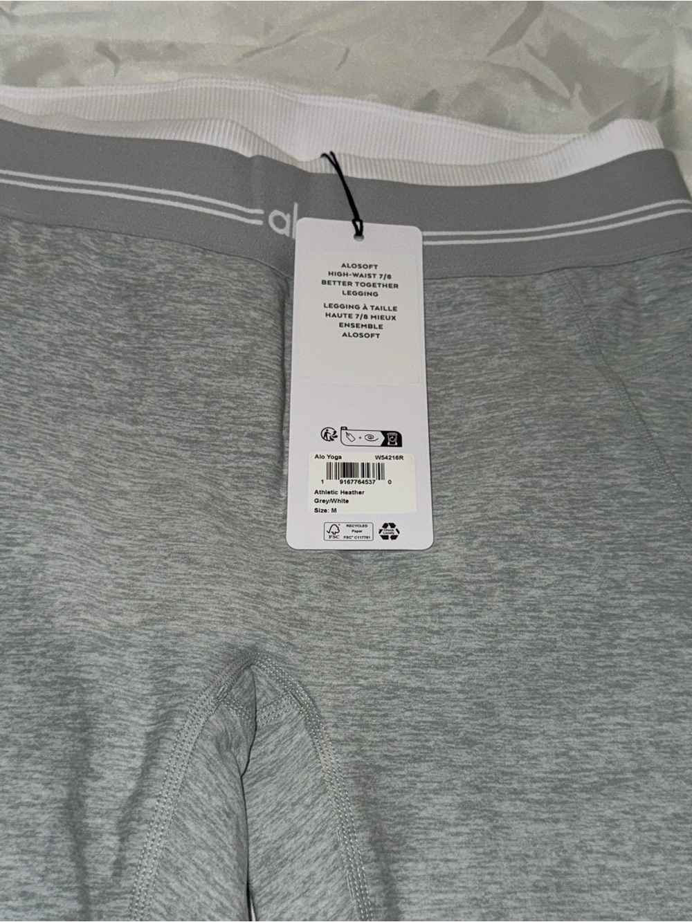 ALO Yoga Alosoft High-Waist 7/8 Better Together Legging M New - Picture 6 of 6